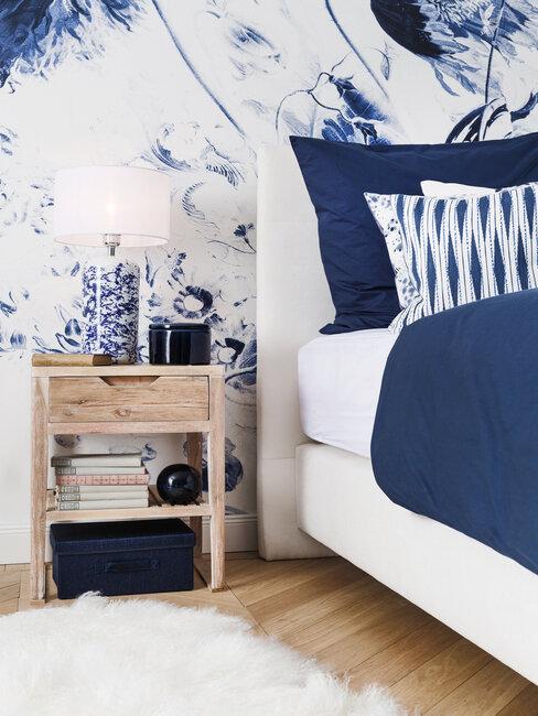 Blue wallpapers for the bedroom